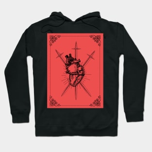 3 of swords tarot card Hoodie